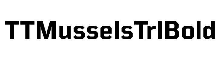 TT Mussels Trl Bold  免费字体下载