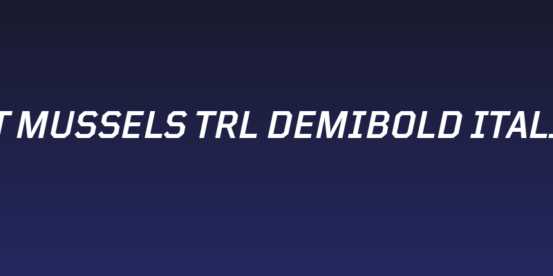 TT Mussels Trl DemiBold Italic Social Header
