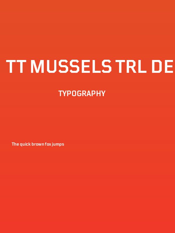TT Mussels Trl DemiBold Poster