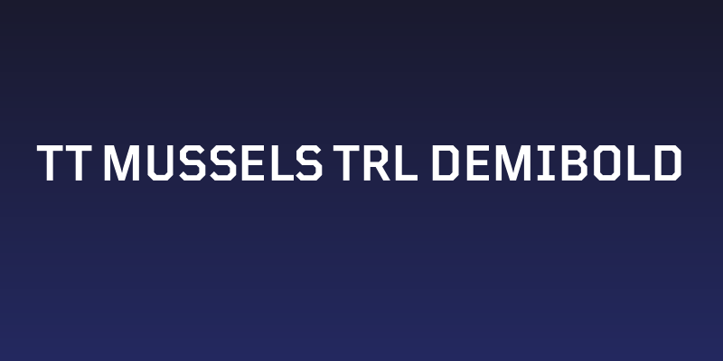 TT Mussels Trl DemiBold Social Header