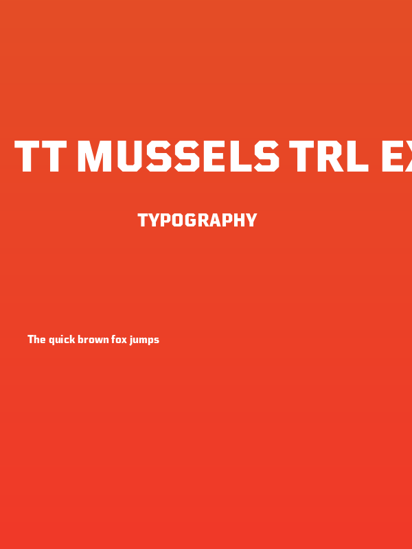 TT Mussels Trl ExtraBold Poster