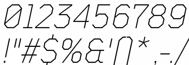TT Mussels Trl ExtraLight Italic Fonte OUTROS PERSONAGENS