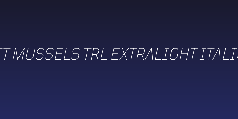 TT Mussels Trl ExtraLight Italic Social Header