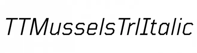 TT Mussels Trl Italic  تنزيل الخطوط