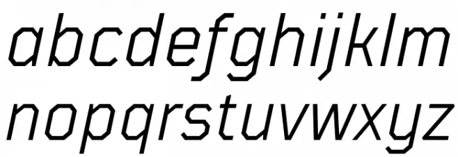 TT Mussels Trl Italic Font LOWERCASE