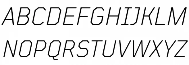 TT Mussels Trl Light Italic Schriftart Groß