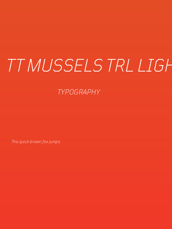 TT Mussels Trl Light Italic Poster