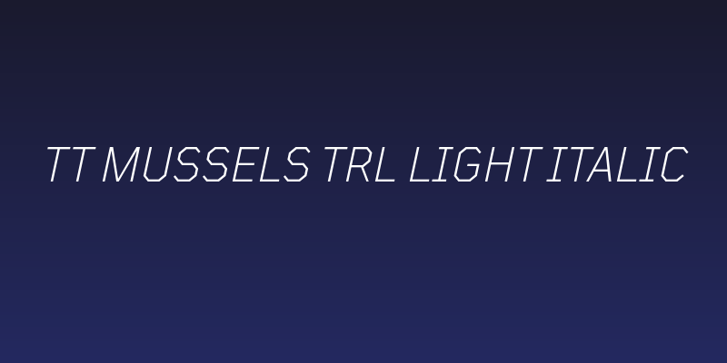 TT Mussels Trl Light Italic Social Header
