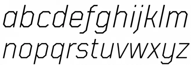 TT Mussels Trl Light Italic Schriftart Kleinbuchstaben