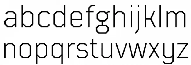 TT Mussels Trl Light Schriftart Kleinbuchstaben