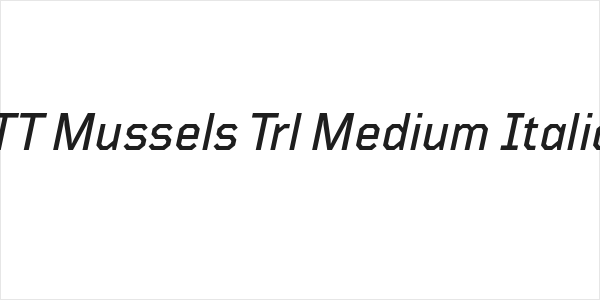 TT Mussels Trl Medium Italic Logo