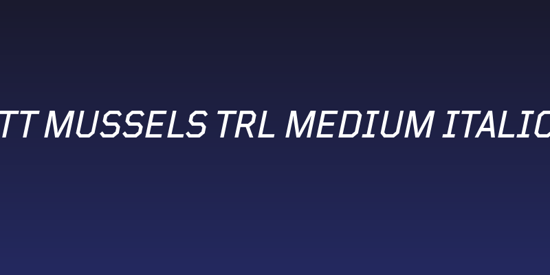TT Mussels Trl Medium Italic Social Header
