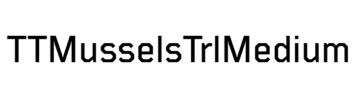TT Mussels Trl Medium  Free Fonts Download