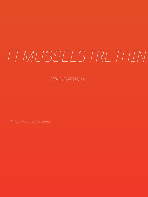TT Mussels Trl Thin Italic Poster