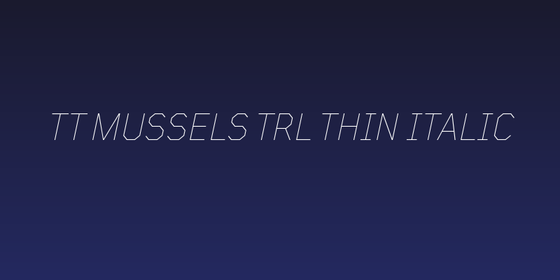 TT Mussels Trl Thin Italic Social Header