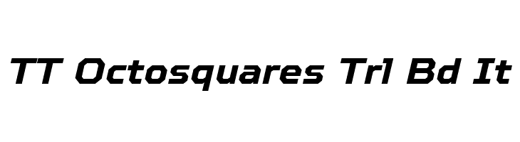 TT Octosquares Trl Bd It  Free Fonts Download