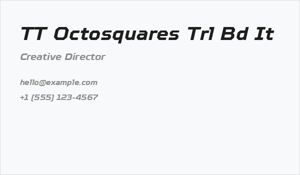 TT Octosquares Trl Bd It Business Card
