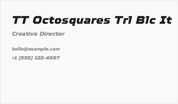 TT Octosquares Trl Blc It Business Card
