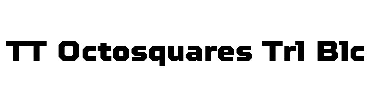 TT Octosquares Trl Blc Caratteri