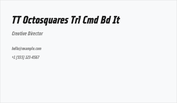TT Octosquares Trl Cmd Bd It Business Card