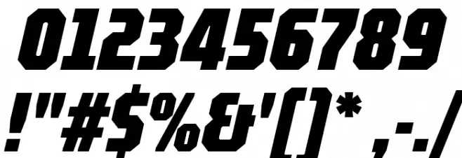 TT Octosquares Trl Cmd Blc It Font OTHER CHARS