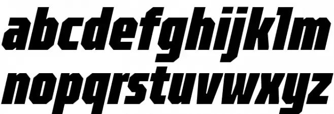 TT Octosquares Trl Cmd Blc It Font LOWERCASE