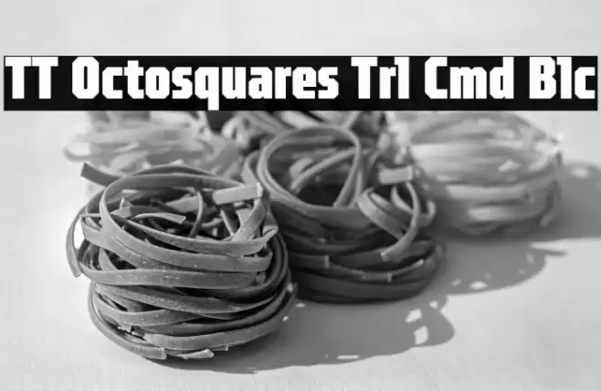TT Octosquares Trl Cmd Blc Font examples