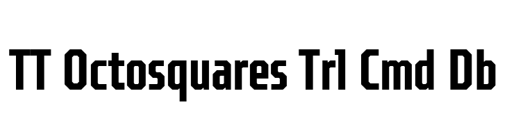 TT Octosquares Trl Cmd Db  フリーフォントのダウンロード