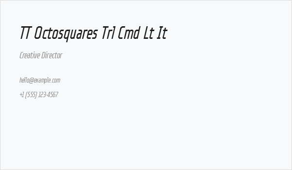 TT Octosquares Trl Cmd Lt It Business Card