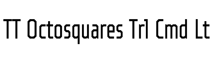 TT Octosquares Trl Cmd Lt  font caratteri gratis