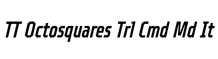 TT Octosquares Trl Cmd Md It Caratteri