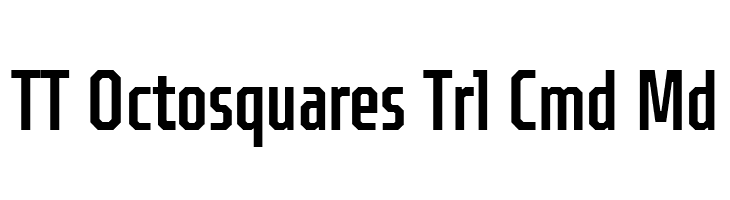 TT Octosquares Trl Cmd Md  免费字体下载