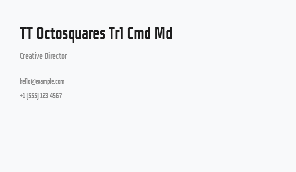 TT Octosquares Trl Cmd Md Business Card