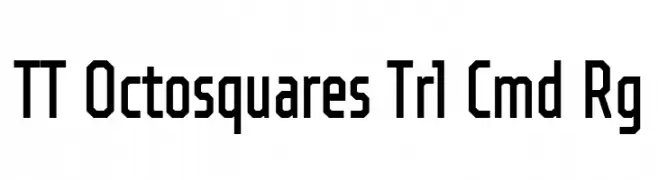 TT Octosquares Trl Cmd Rg  Fuentes Gratis Descargar