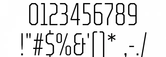 TT Octosquares Trl Cmd Th フォント その他の文字