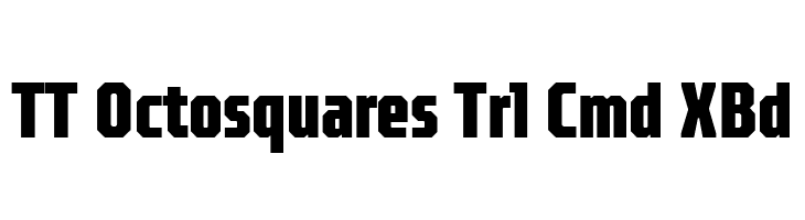 TT Octosquares Trl Cmd XBd  フリーフォントのダウンロード