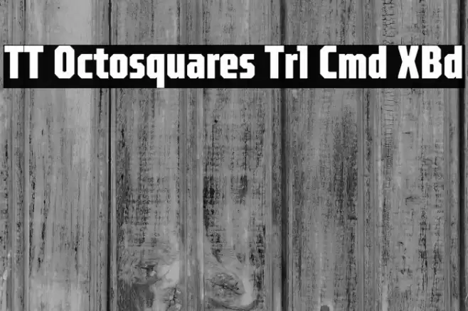 TT Octosquares Trl Cmd XBd Font examples