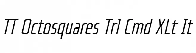 TT Octosquares Trl Cmd XLt It  नि: शुल्क फ़ॉन्ट्स डाउनलोड