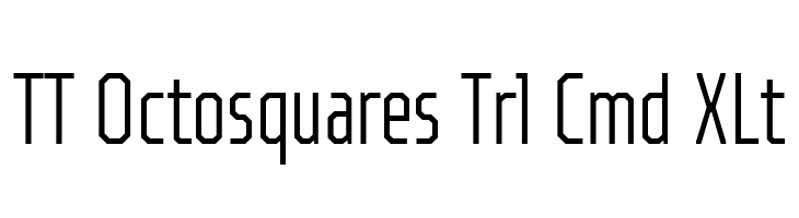 TT Octosquares Trl Cmd XLt  नि: शुल्क फ़ॉन्ट्स डाउनलोड