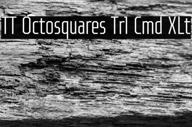 TT Octosquares Trl Cmd XLt Font examples