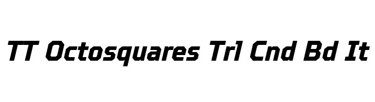 TT Octosquares Trl Cnd Bd It  フリーフォントのダウンロード