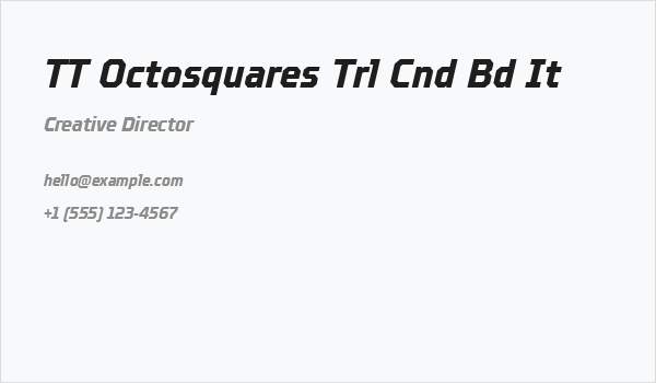 TT Octosquares Trl Cnd Bd It Business Card