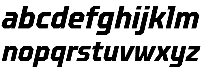 TT Octosquares Trl Cnd Bd It Font LOWERCASE