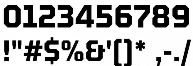 TT Octosquares Trl Cnd Bd フォント その他の文字