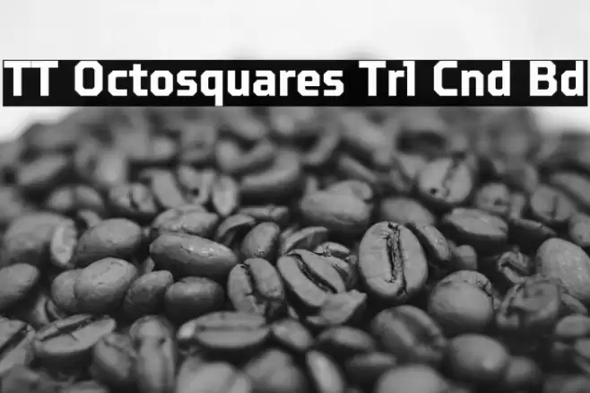 TT Octosquares Trl Cnd Bd フォント examples