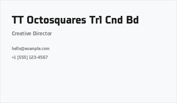 TT Octosquares Trl Cnd Bd Business Card