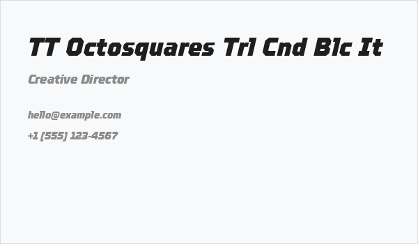 TT Octosquares Trl Cnd Blc It Business Card