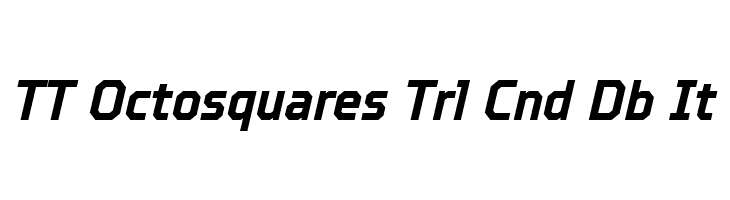 TT Octosquares Trl Cnd Db It  免费字体下载