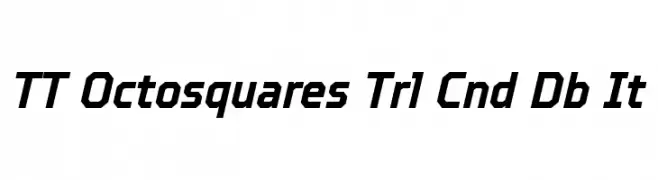 TT Octosquares Trl Cnd Db It  Скачать бесплатные шрифты