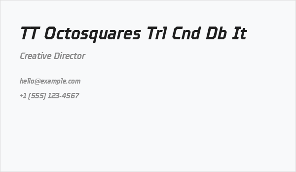 TT Octosquares Trl Cnd Db It Business Card